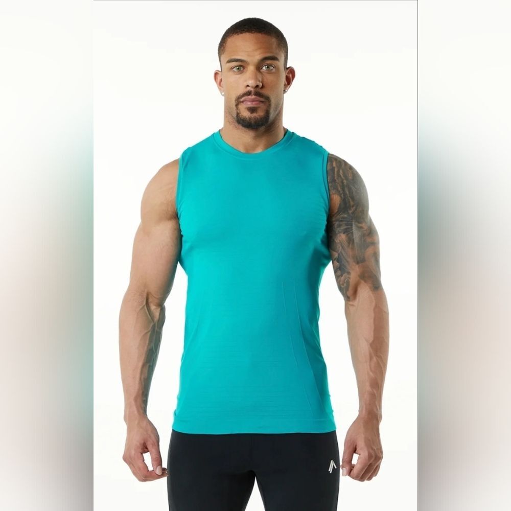 Nwt alphalete men's hero tank color ocean blue